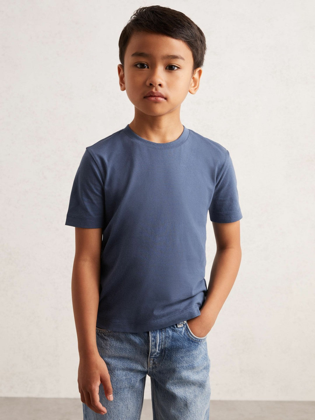 Reiss | 9-13 yrs Crew Neck T-Shirt in Ocean Blue