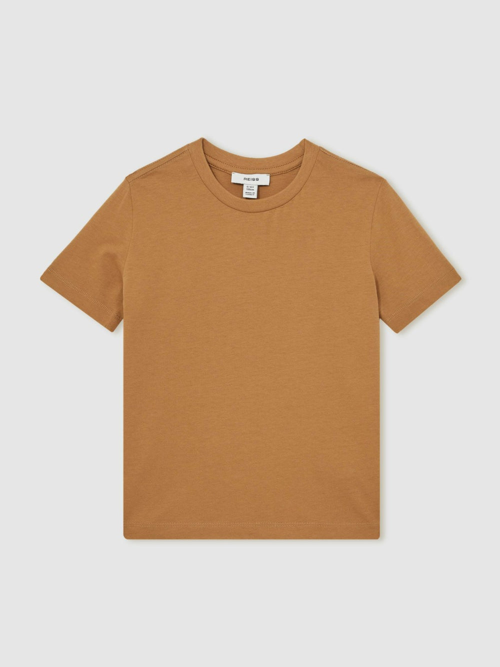 Reiss | 9-13 yrs Crew Neck T-Shirt in Tan Brown