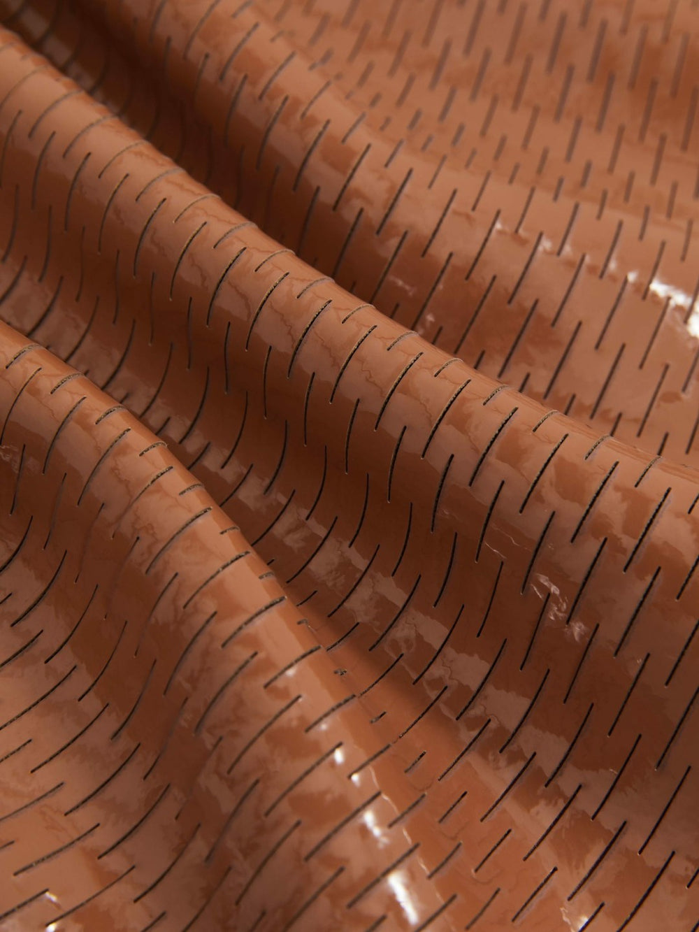 Reiss | Atelier Laser-Cut Pencil Skirt in Tan
