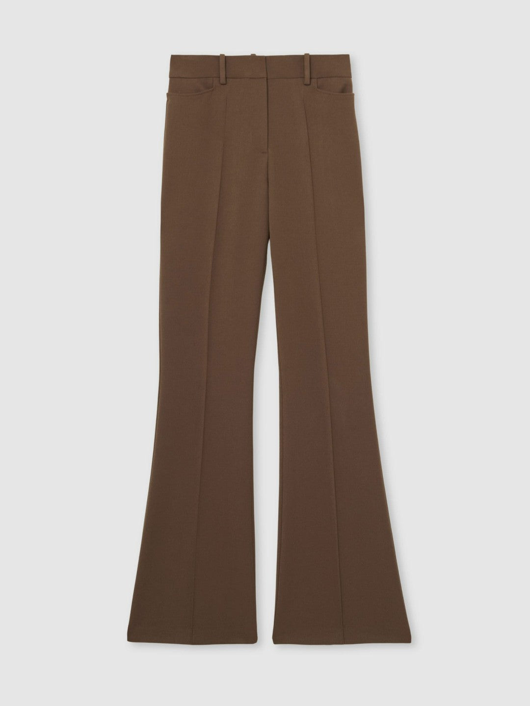Reiss | Petite Flared Suit Trousers in Mink Neutral