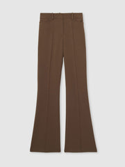 Reiss | Petite Flared Suit Trousers in Mink Neutral