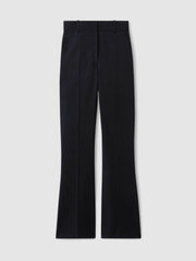 Reiss | Petite Wool-Blend Wide-Leg Suit Trousers in Navy