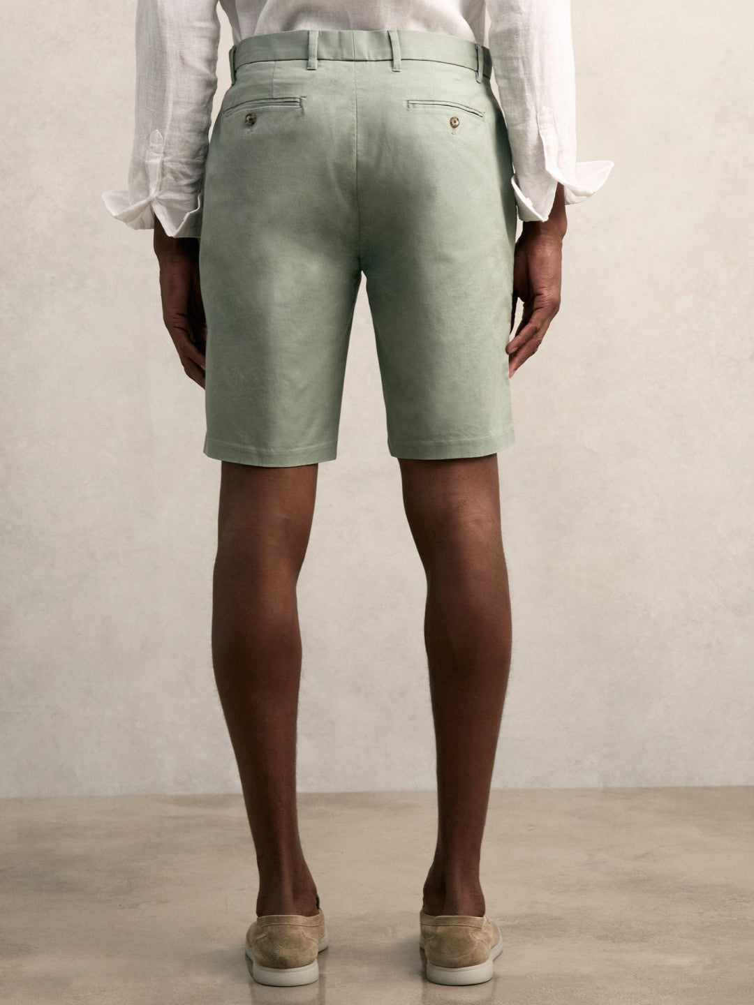 Reiss | Short Length Casual Chino Shorts in Pistachio