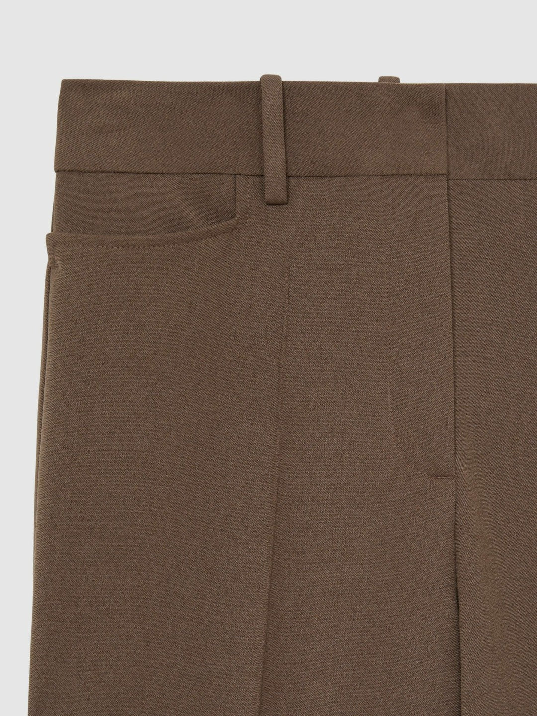 Reiss | Flared Suit Trousers in Mink Neutral