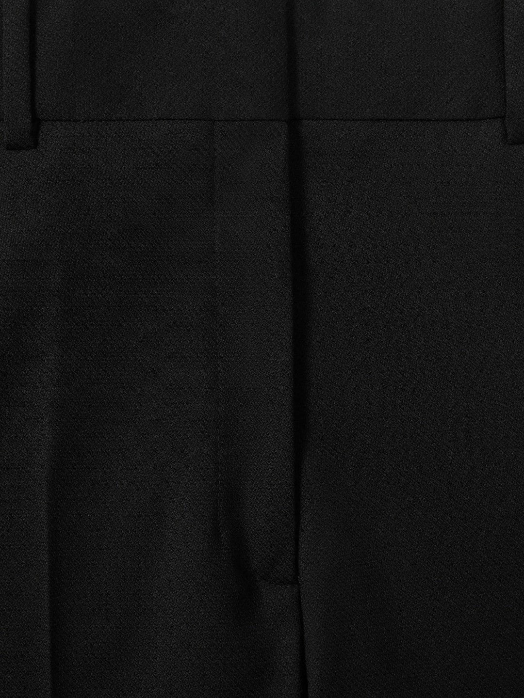 Reiss | Petite Wool-Blend Wide-Leg Suit Trousers in Black