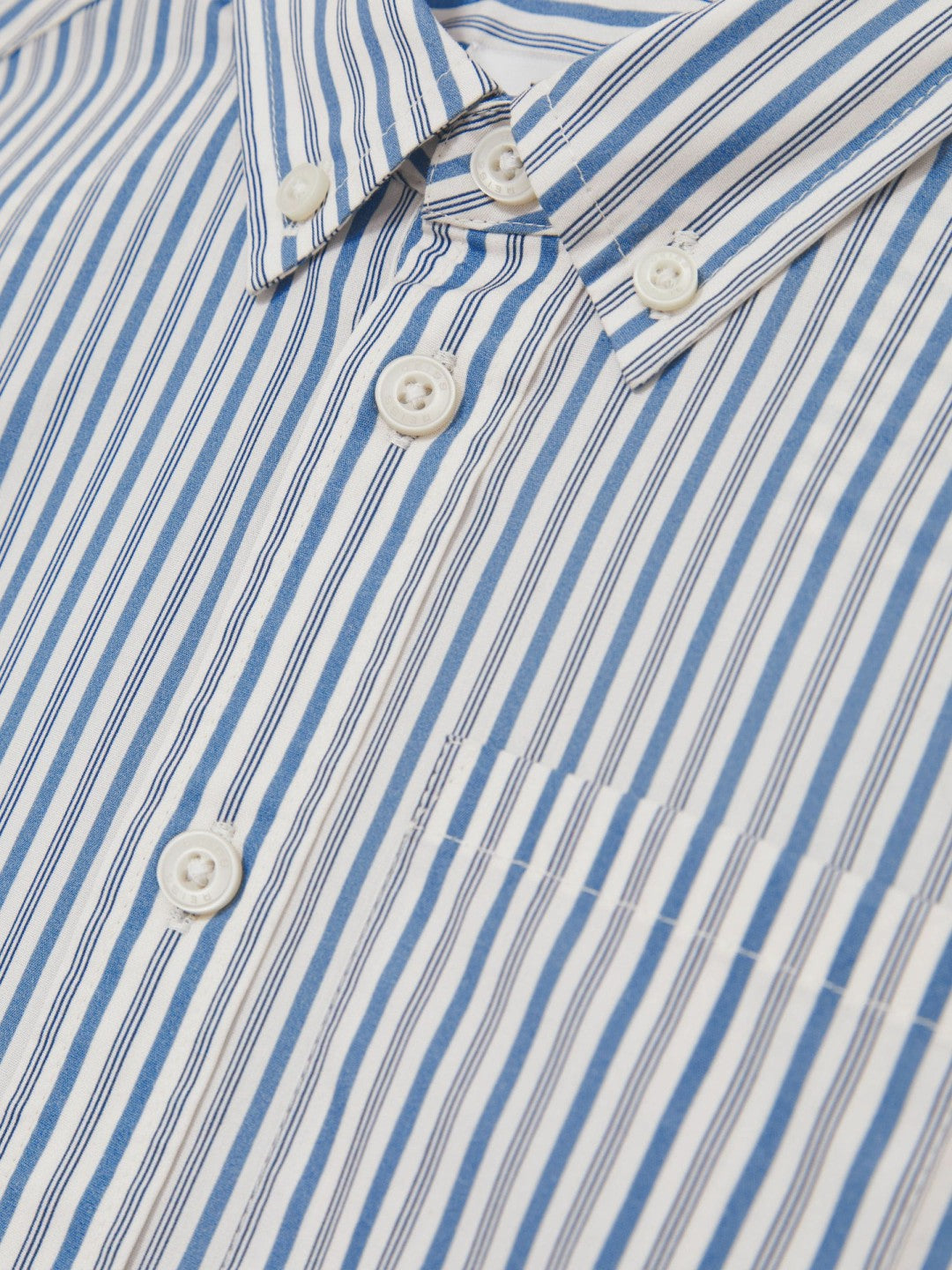 Reiss | 3-9 yrs Cotton-Poplin Striped Oversize Shirt in Blue/White