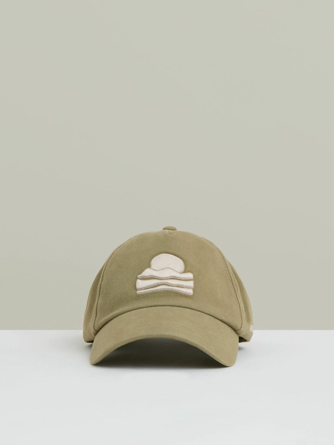 Reiss | Sunset-Embroidered Cap in Washed Sage