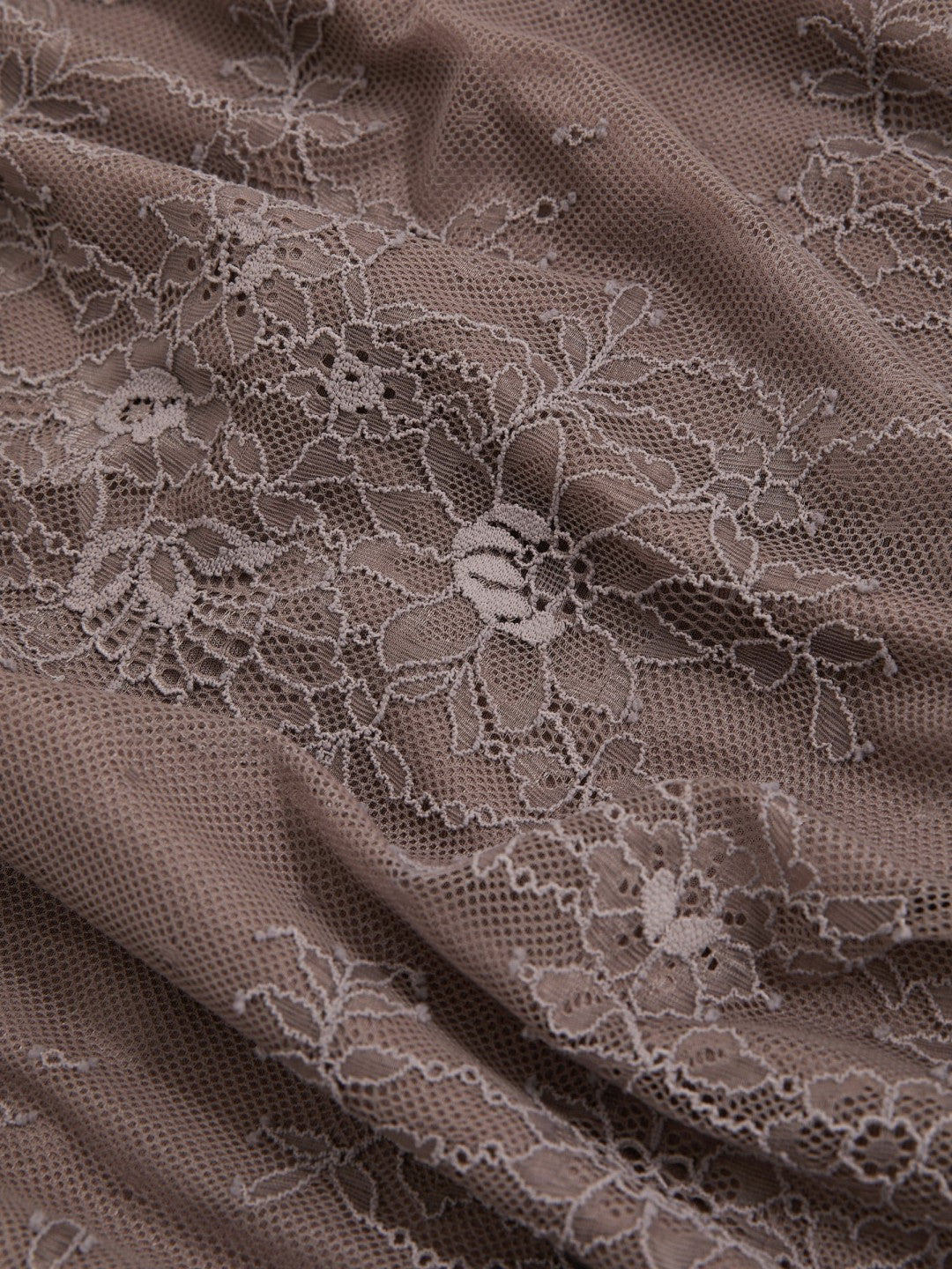 Reiss | Lace Pencil Skirt in Taupe Brown