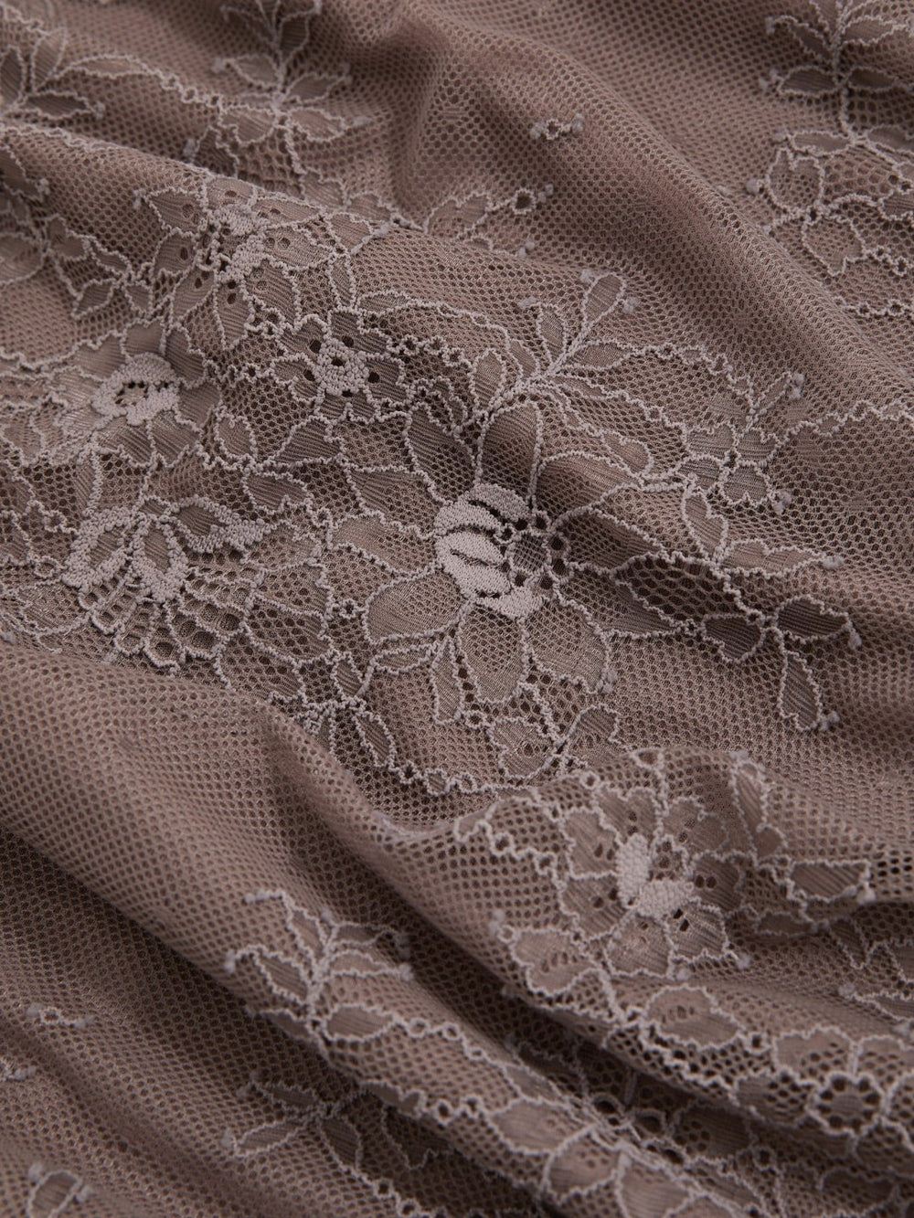 Reiss | Lace Pencil Skirt in Taupe Brown