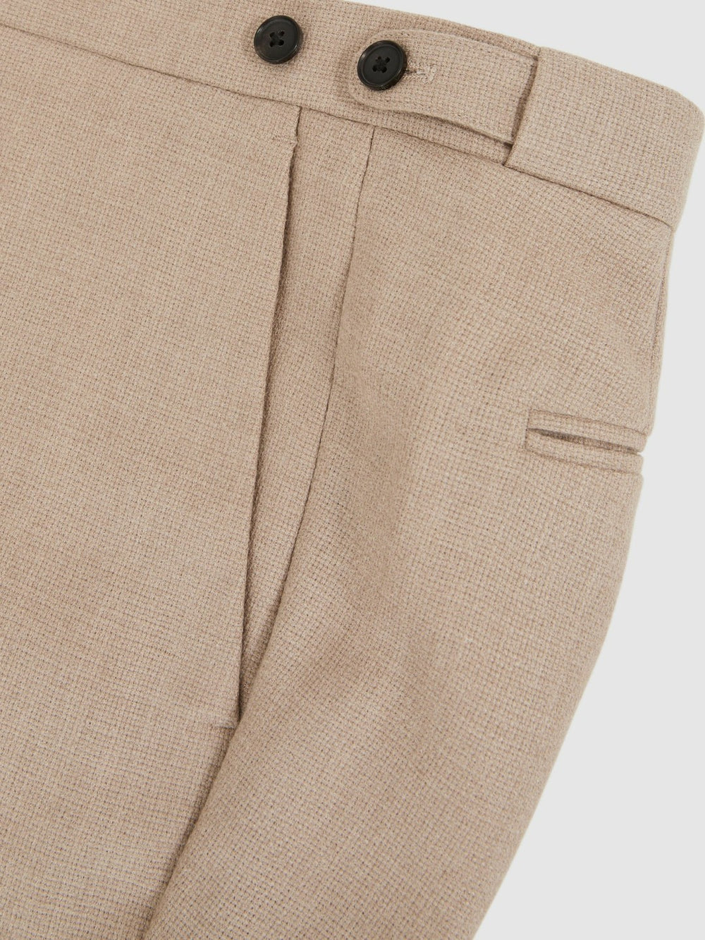 Reiss | Wool-Blend Slim-Fit Suit Trousers in Oatmeal Brown