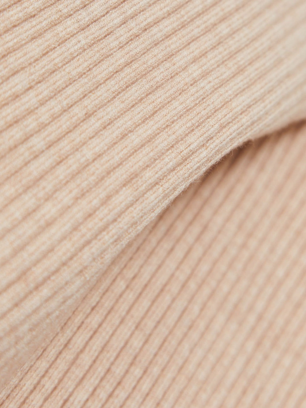 Reiss | Asymmetric Draped Knitted Jumper in Oatmeal Neutral