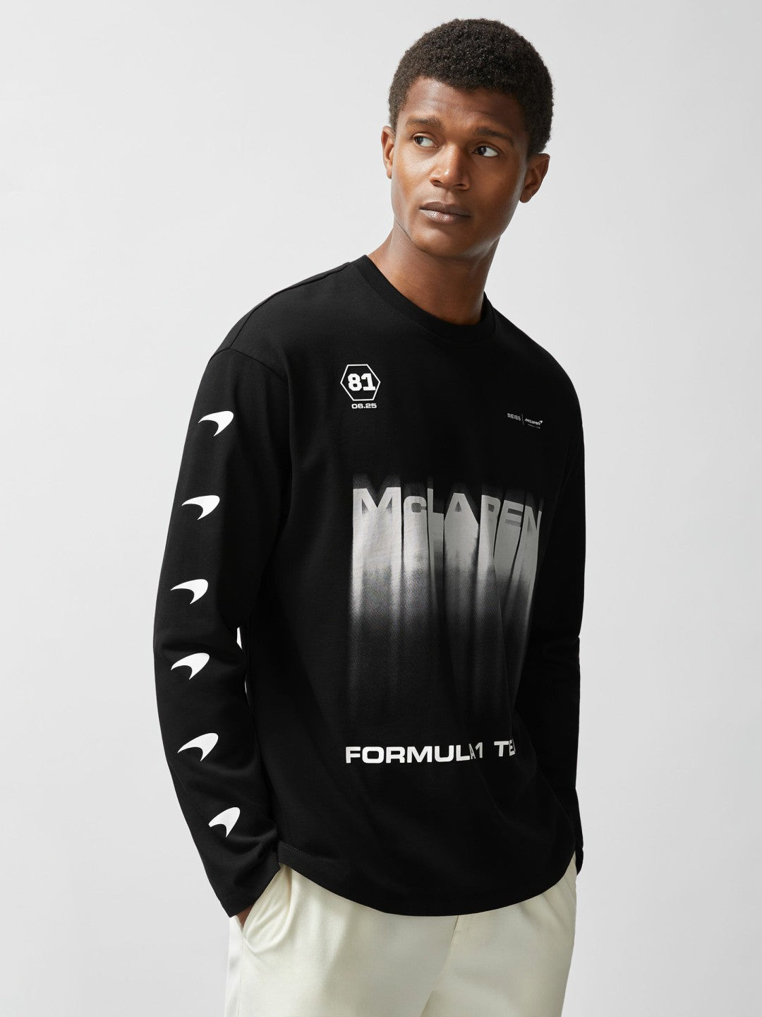 Reiss | McLaren F1 Team British GP T-Shirt Unisex Fit in Black