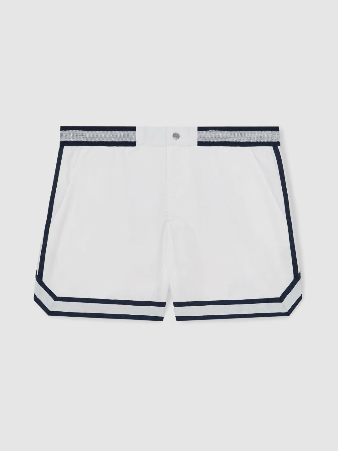 Reiss | | Ché Stripe-Trim Swim Shorts in White