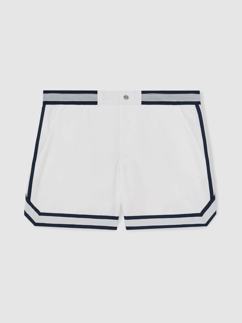 Reiss | | Ché Stripe-Trim Swim Shorts in White