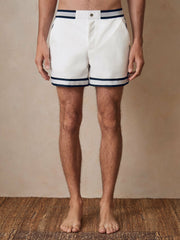 Reiss | | Ché Stripe-Trim Swim Shorts in White