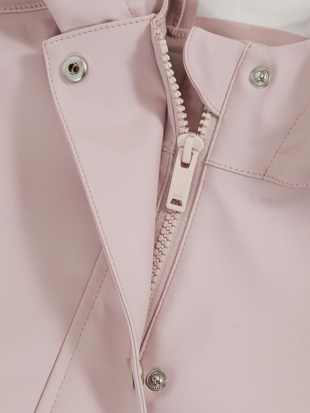 Reiss | Hooded Rain Jacket in Pink