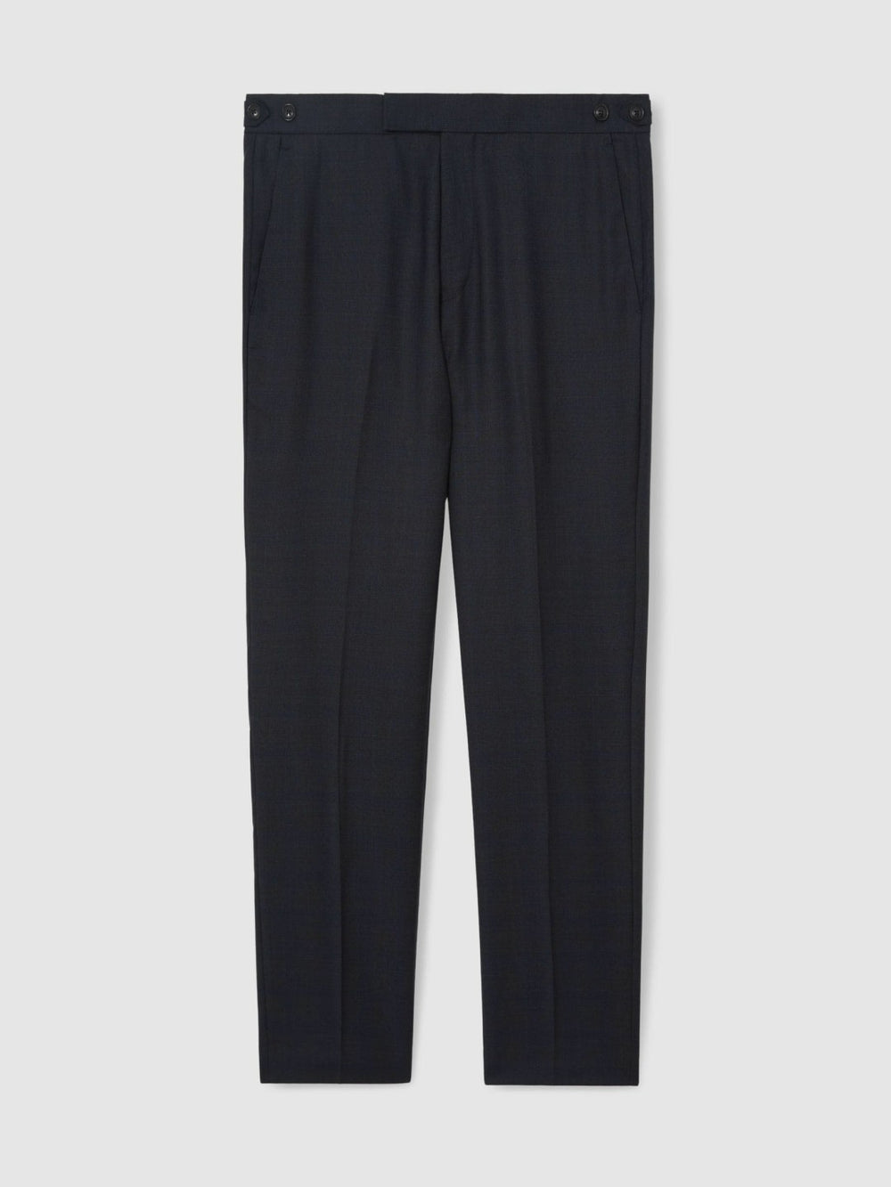 Reiss | Wool Check Slim-Fit Suit Trousers in Navy