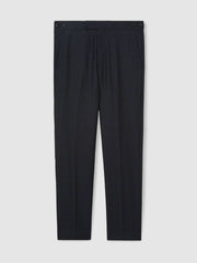 Reiss | Wool Check Slim-Fit Suit Trousers in Navy
