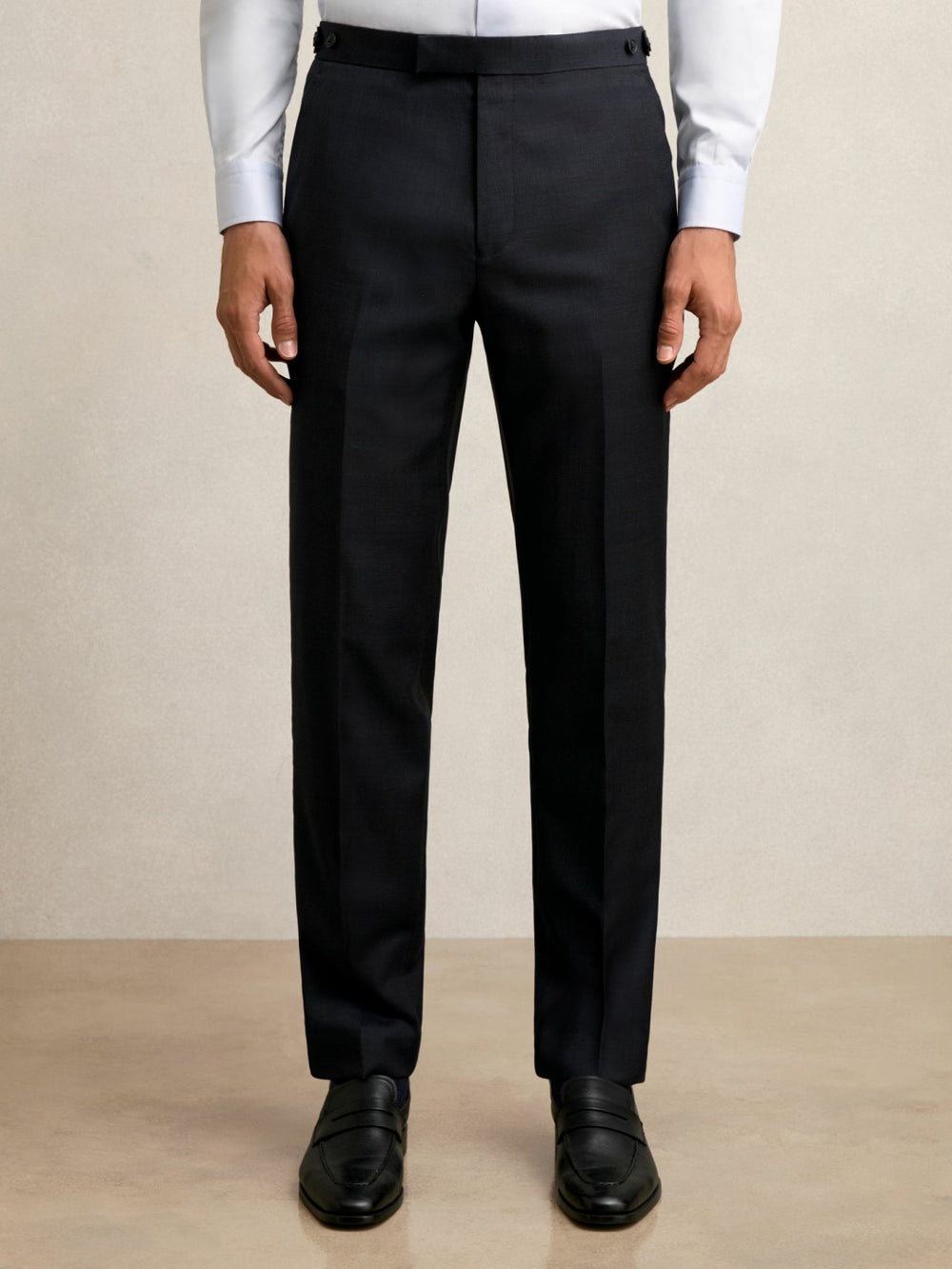 Reiss | Wool Check Slim-Fit Suit Trousers in Navy