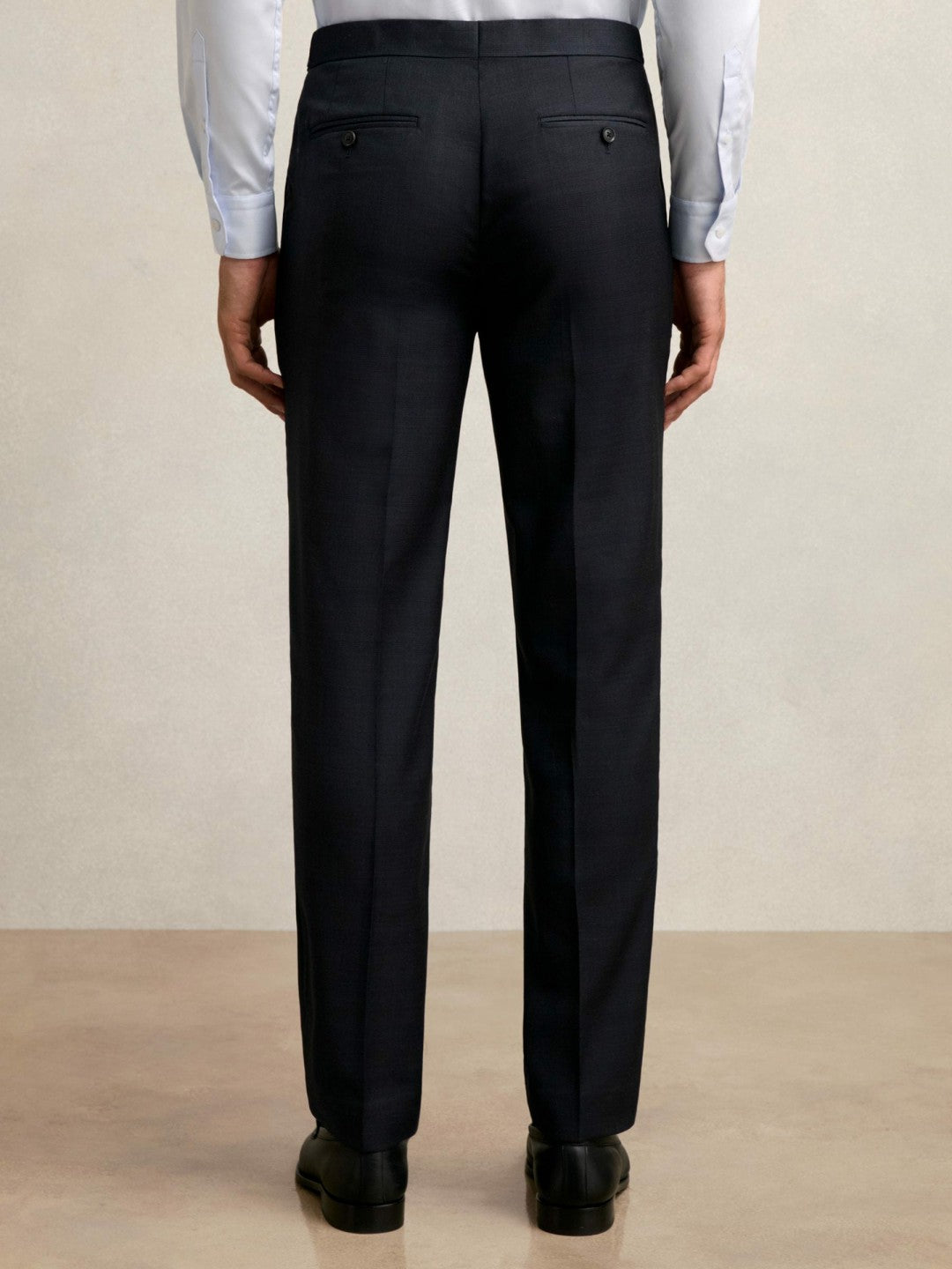 Reiss | Wool Check Slim-Fit Suit Trousers in Navy