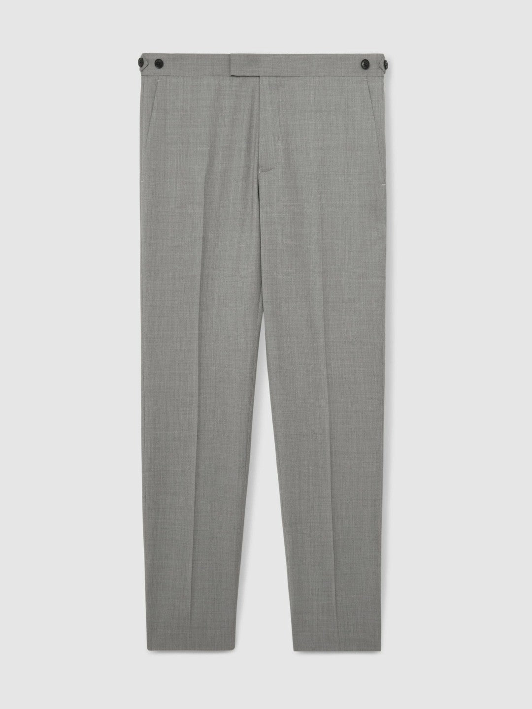 Reiss | Slim-Fit Wool Suit Trousers in Mid Grey