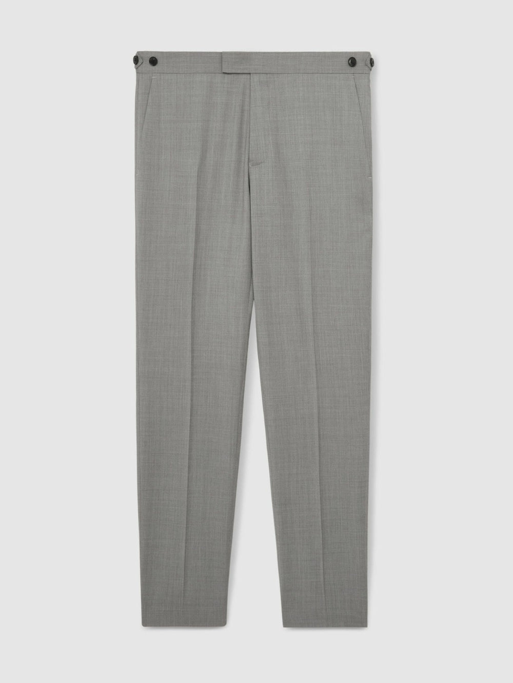 Reiss | Slim-Fit Wool Suit Trousers in Mid Grey
