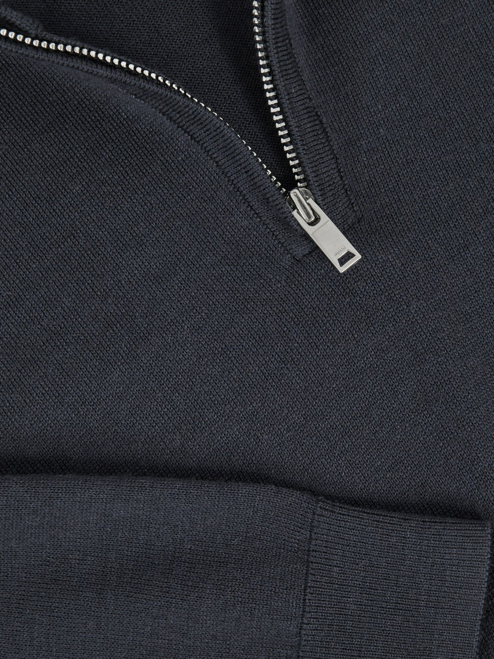 Reiss | 9-13 yrs Merino Wool Half-Zip Funnel Neck Jumper in Midnight Navy
