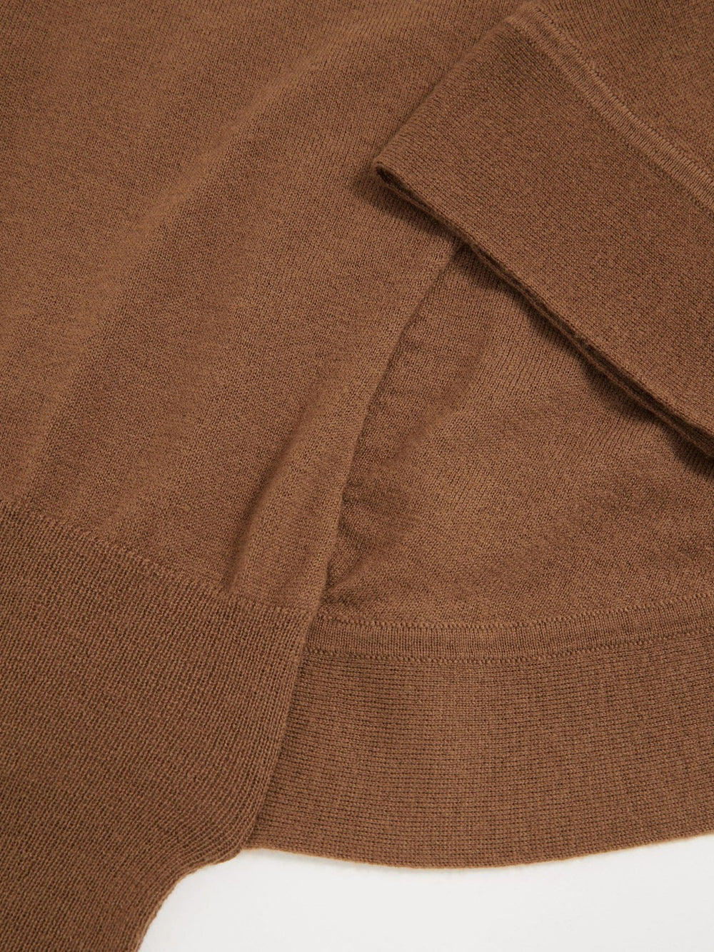 Reiss | Merino Wool Batwing Roll-Neck Jumper in Tan