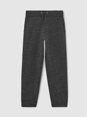 Reiss | 9-13 yrs Merino Wool Cuffed Joggers in Derby Grey Melange