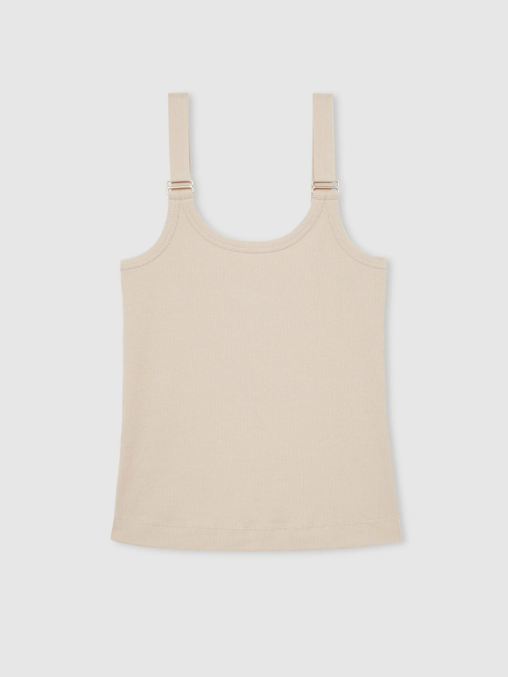Reiss | Stretch-Cotton D-Ring Strap Vest in Neutral