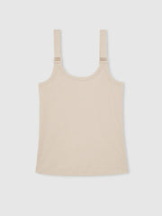 Reiss | Stretch-Cotton D-Ring Strap Vest in Neutral
