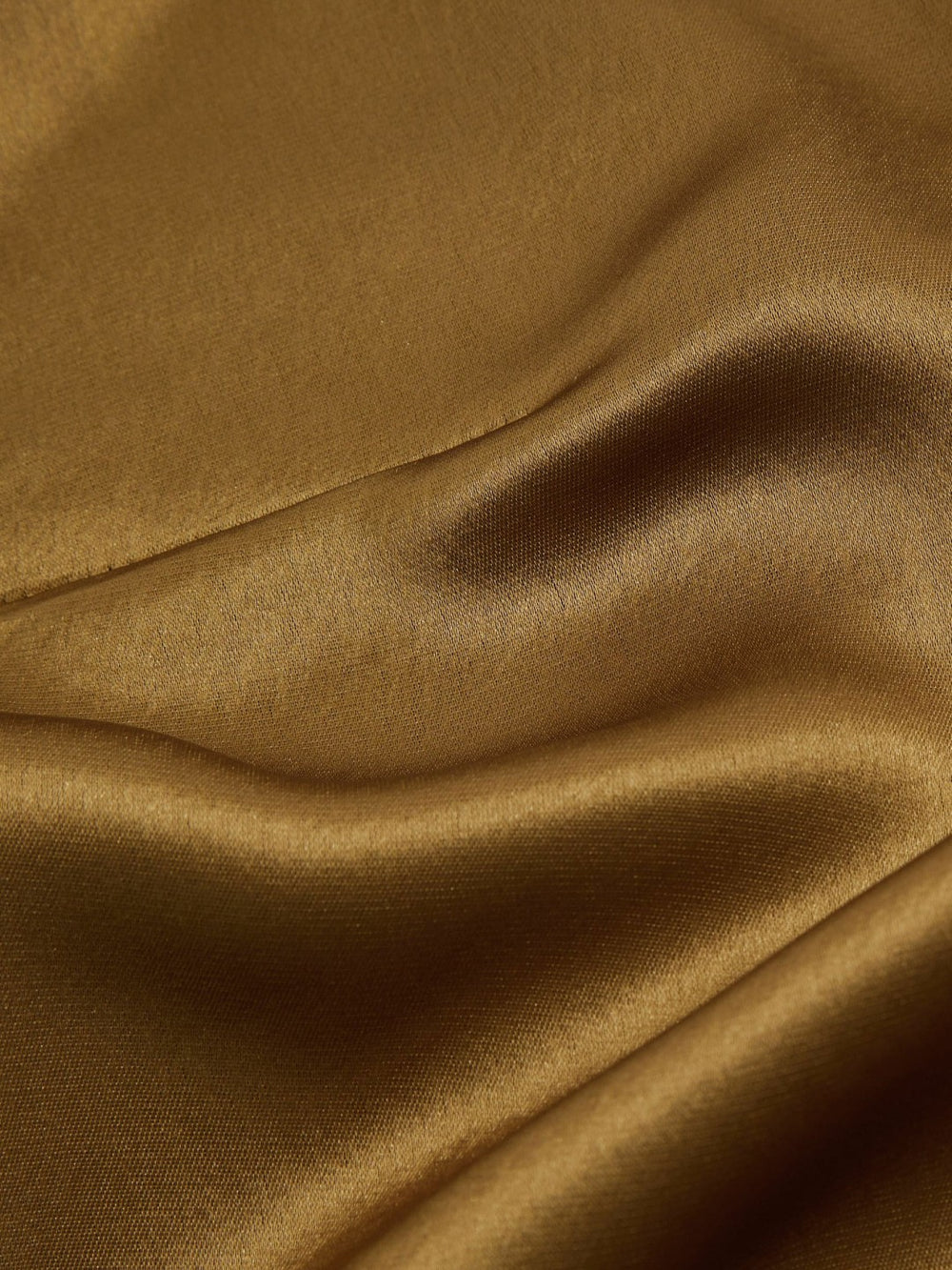 Reiss | Acler Draped Satin Mini Dress in Gold Moss