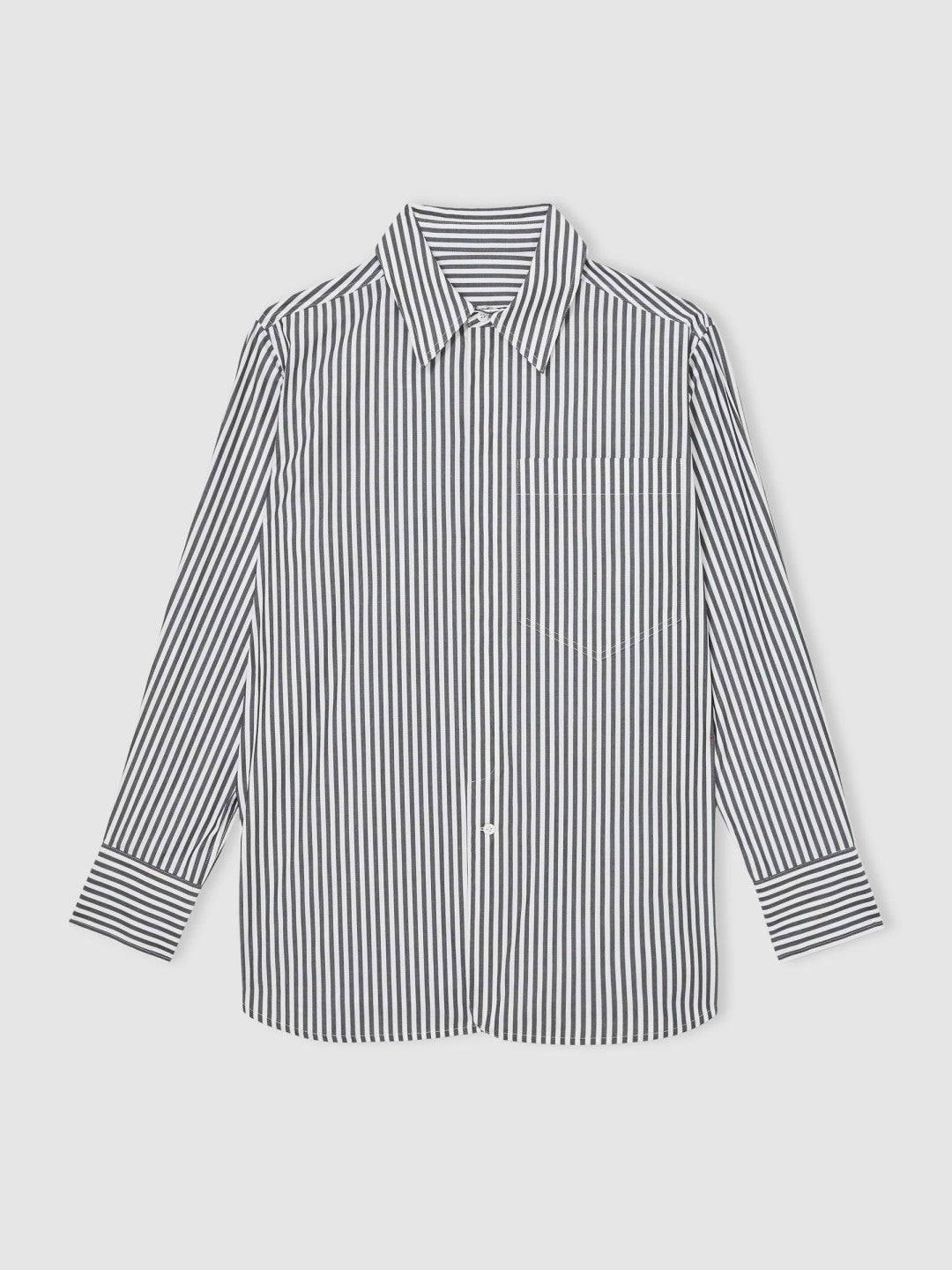 Reiss | | Les 100 Ciels Stripe Shirt in White/Navy