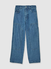 Reiss | 9-13 yrs Straight-Leg Carpenter Jeans in Mid Blue