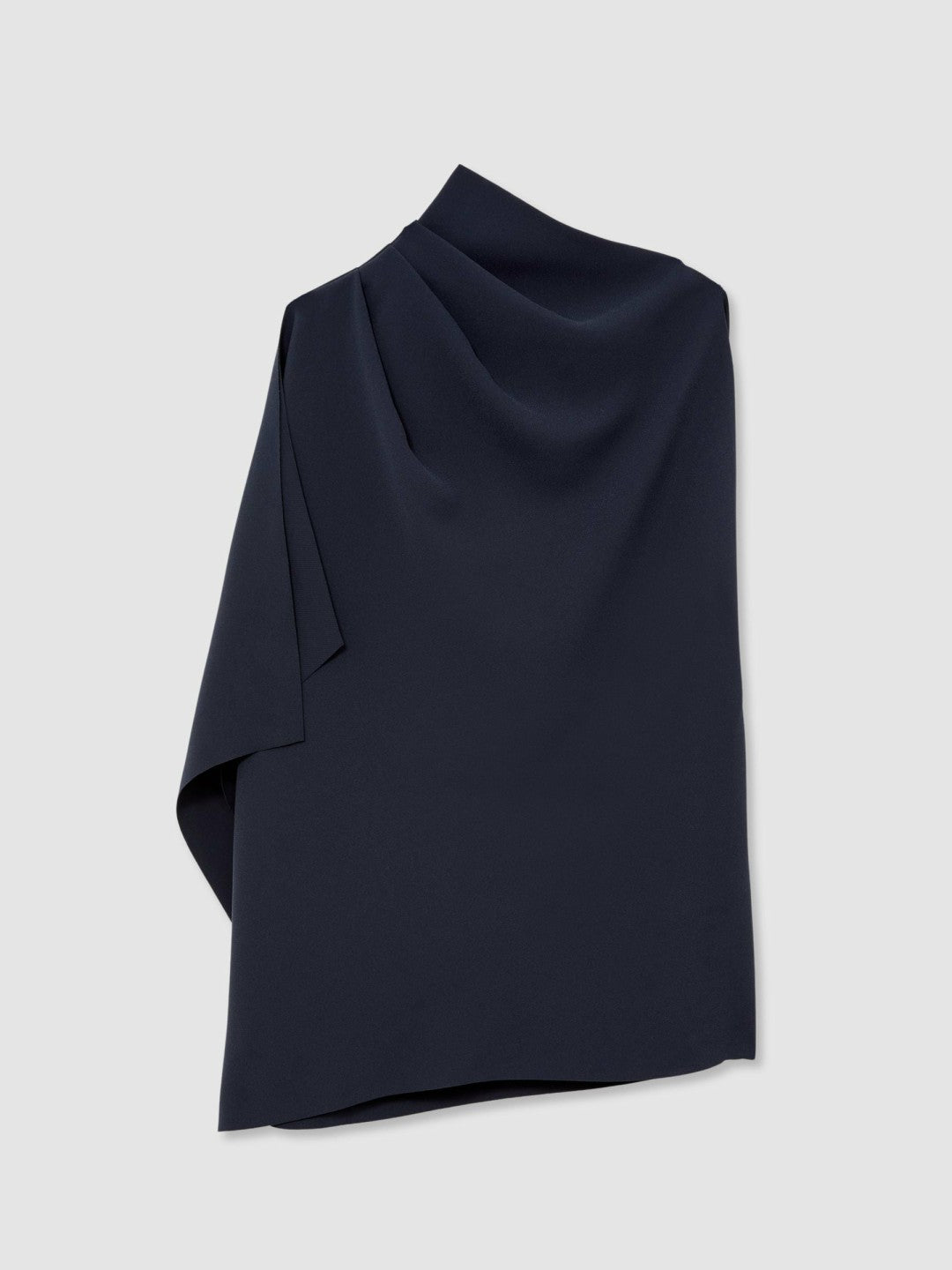 Reiss | One-Shoulder Draped Top in Navy