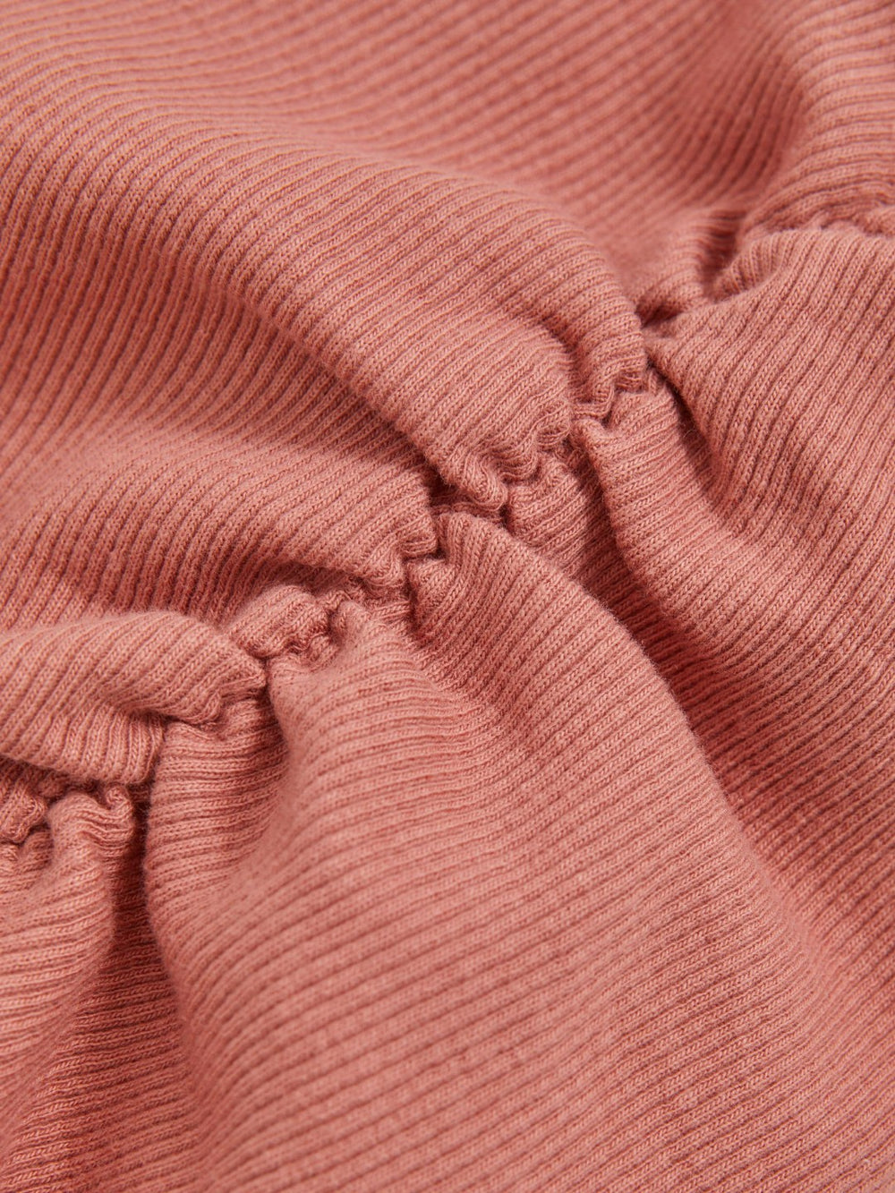 Reiss | 13-14 yrs Cotton Ruched Long-Sleeve T-Shirt with Stretch in Rose