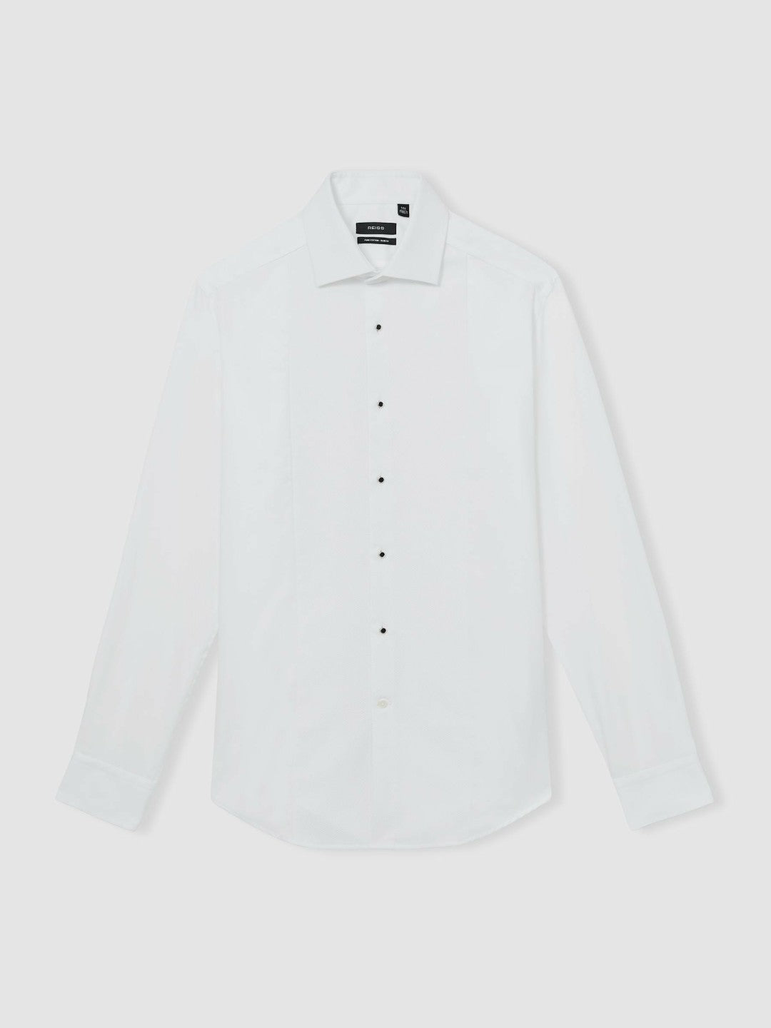 Reiss | Slim Fit Cotton Double-Cuff Dinner Shirt Regular-Fit in White