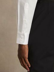 Reiss | Regular Fit Cotton Double-Cuff Dinner Shirt Regular-Fit in White