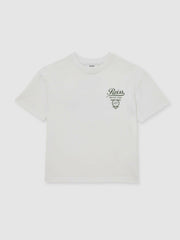 Reiss | 13-14 yrs Cotton Motor Cars-Print T-Shirt in White/Green