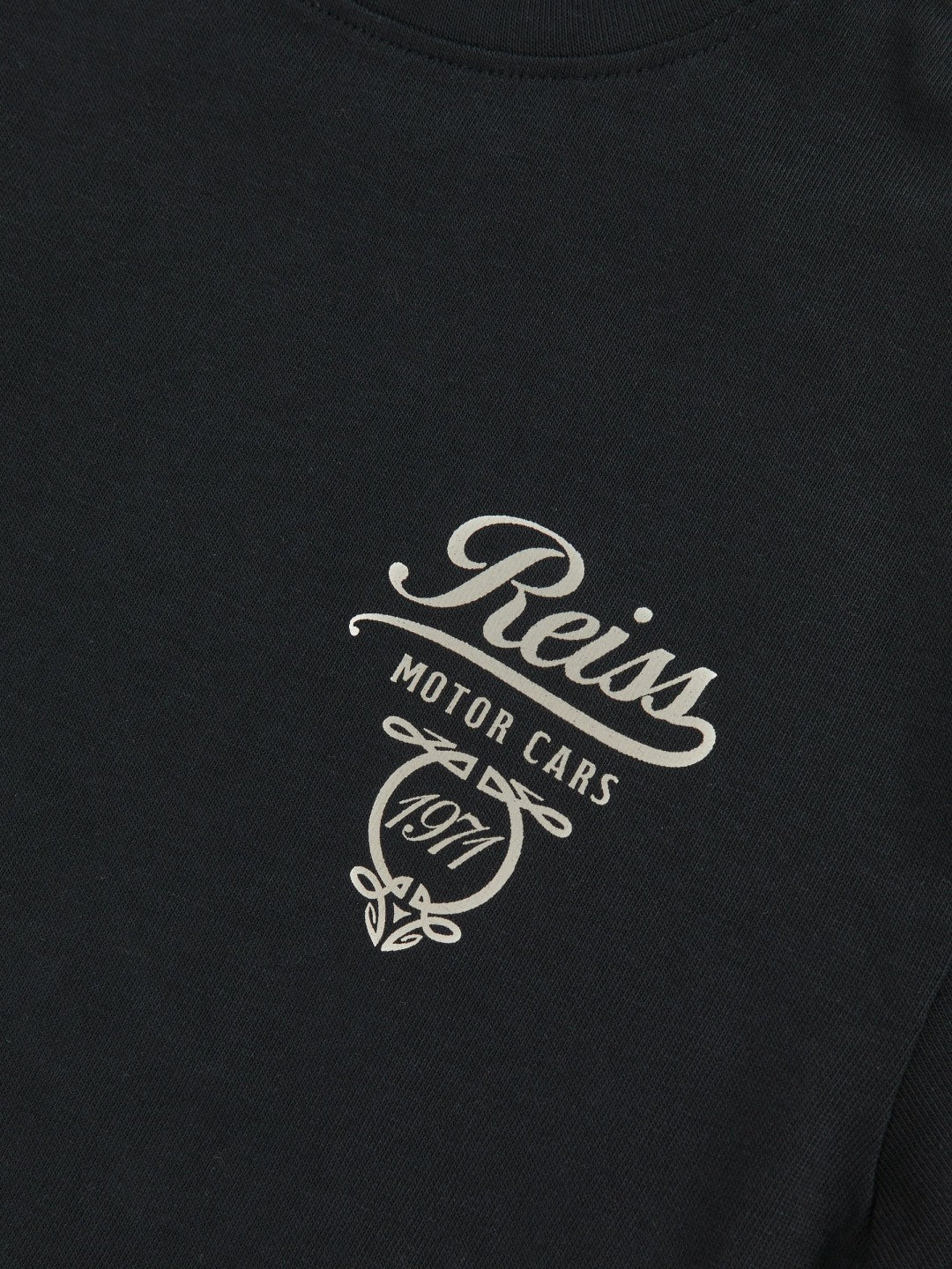 Reiss | 13-14 yrs Cotton Motor Cars-Print T-Shirt in Washed Blue/White