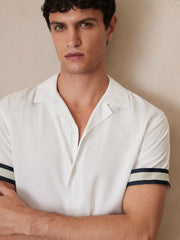Reiss | | Ché Stripe-Cuff Shirt in White