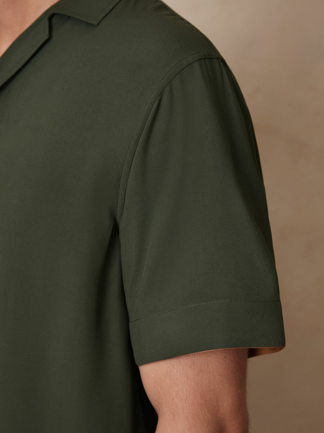 Reiss | | Ché Stripe-Cuff Shirt in Pine Green