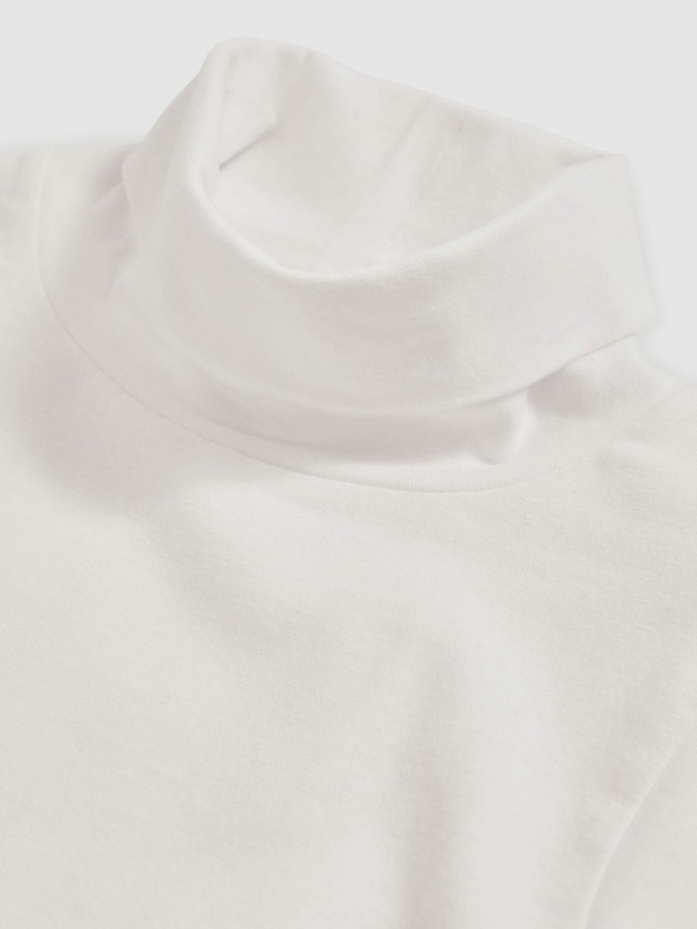 Reiss | 3-9 yrs Cotton-Jersey Roll-Neck Top with Stretch in Ivory