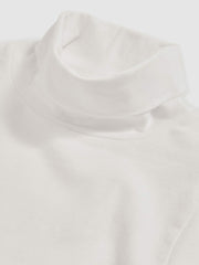 Reiss | 3-9 yrs Cotton-Jersey Roll-Neck Top with Stretch in Ivory