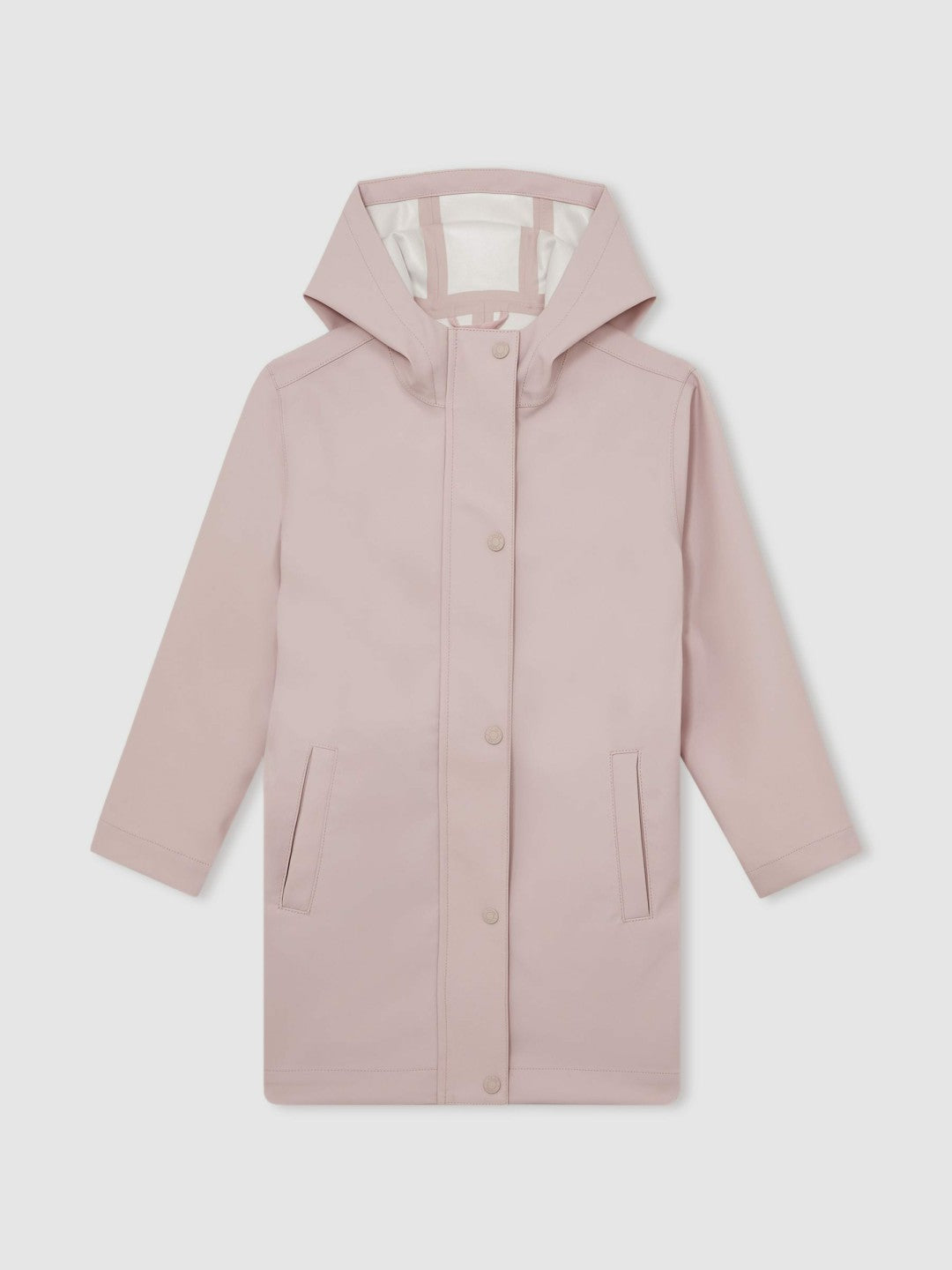 Reiss | Hooded Rain Jacket in Pink