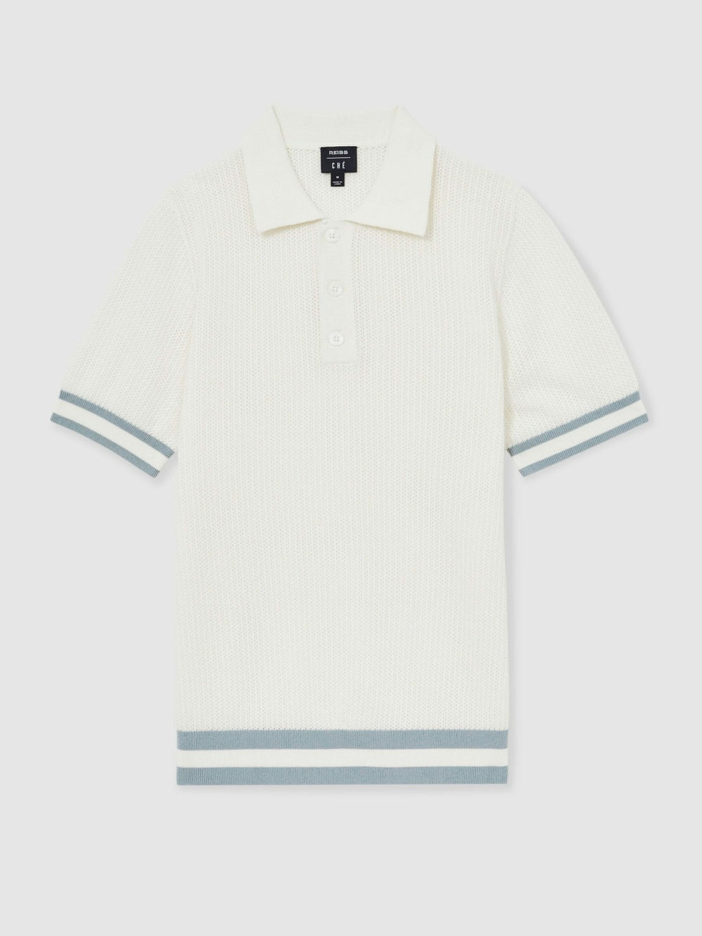 Reiss | | Ché Cotton Knit Polo Shirt in White
