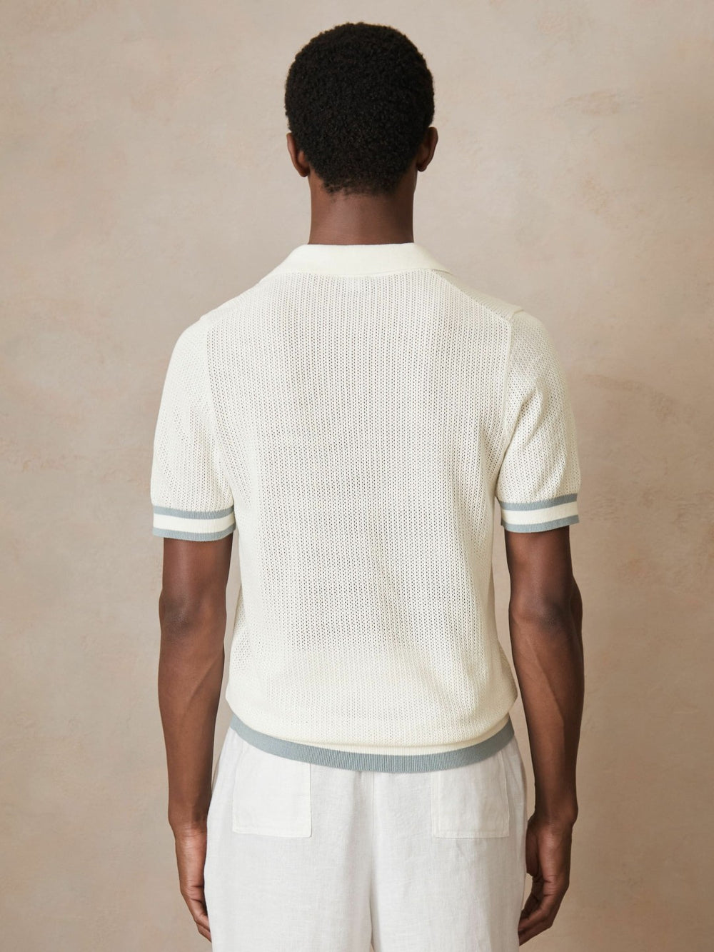 Reiss | | Ché Cotton Knit Polo Shirt in White