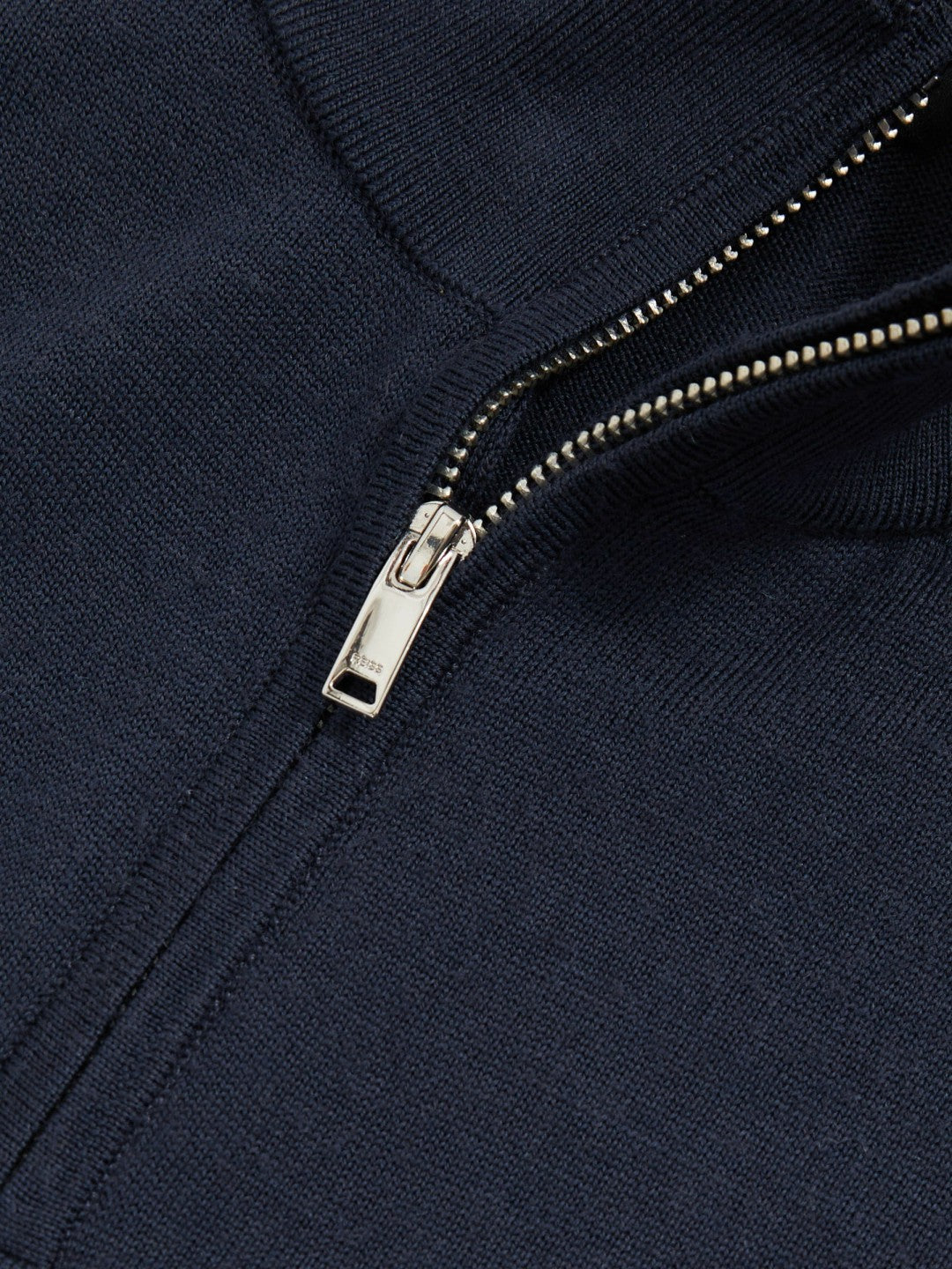 Reiss | Merino Wool Half-Zip Jumper in Midnight Navy
