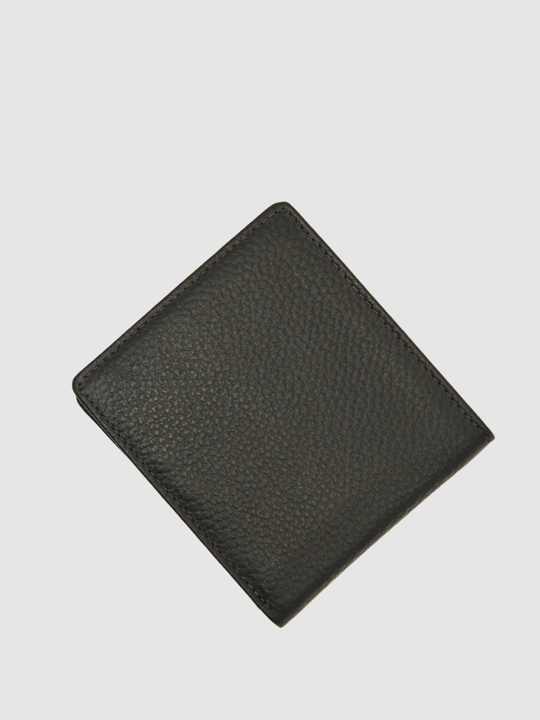 Reiss | Grained Leather Wallet in Chocolate