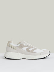 Reiss | Panelled Running Trainers in Off White/Stone